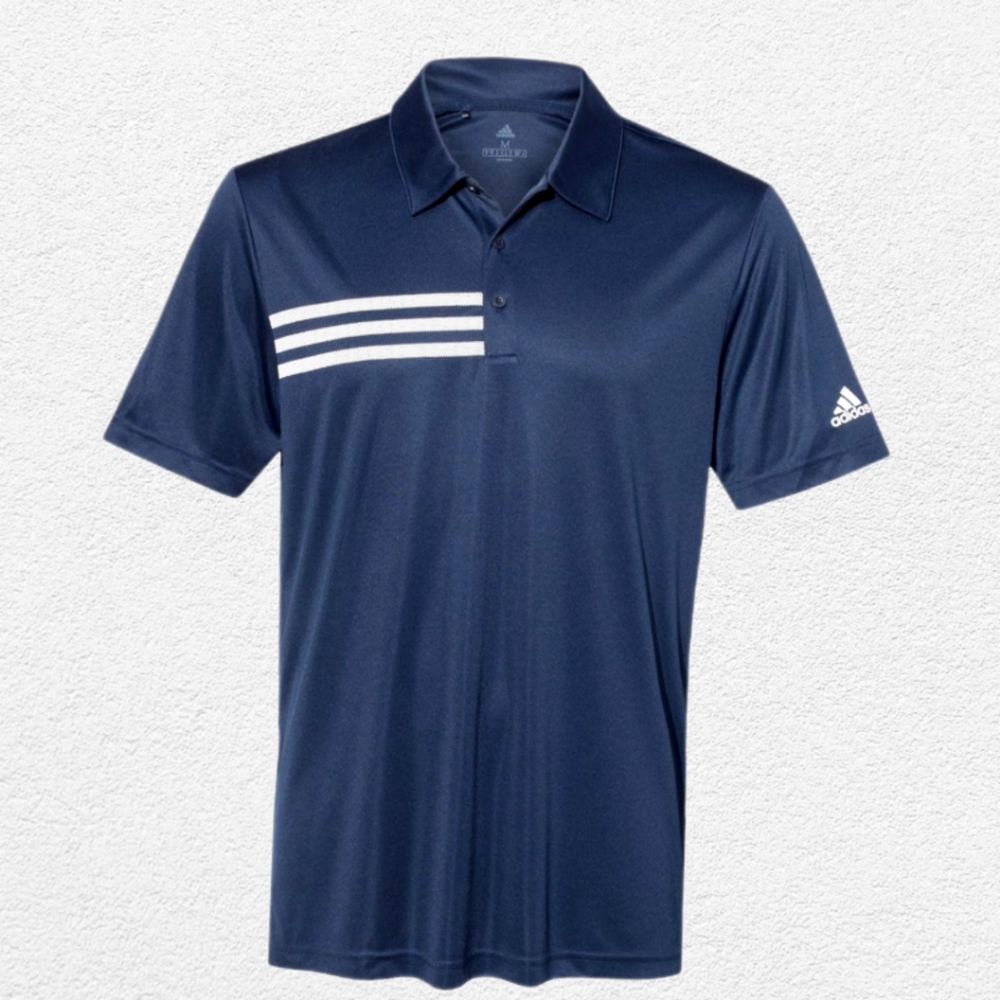Adidas - Short Sleeve 3-Stripes Chest Polo - A324 Navy White
